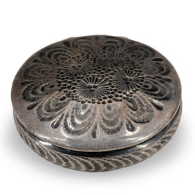 Art Deco Silver Trinket Box