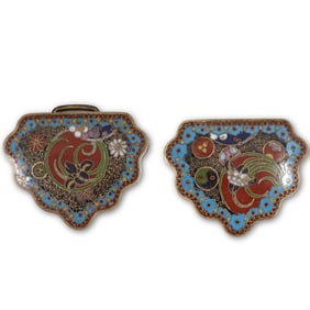 Early Japanese Cloisonne Enamel Belt