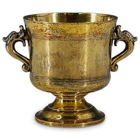 Vintage French Silver Vermeil Cup