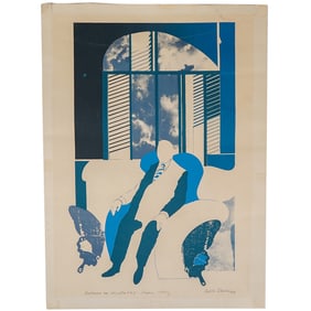 Pablo Obelar (1933-1995, Uruguay) "Economica De Respetables" Lithograph
