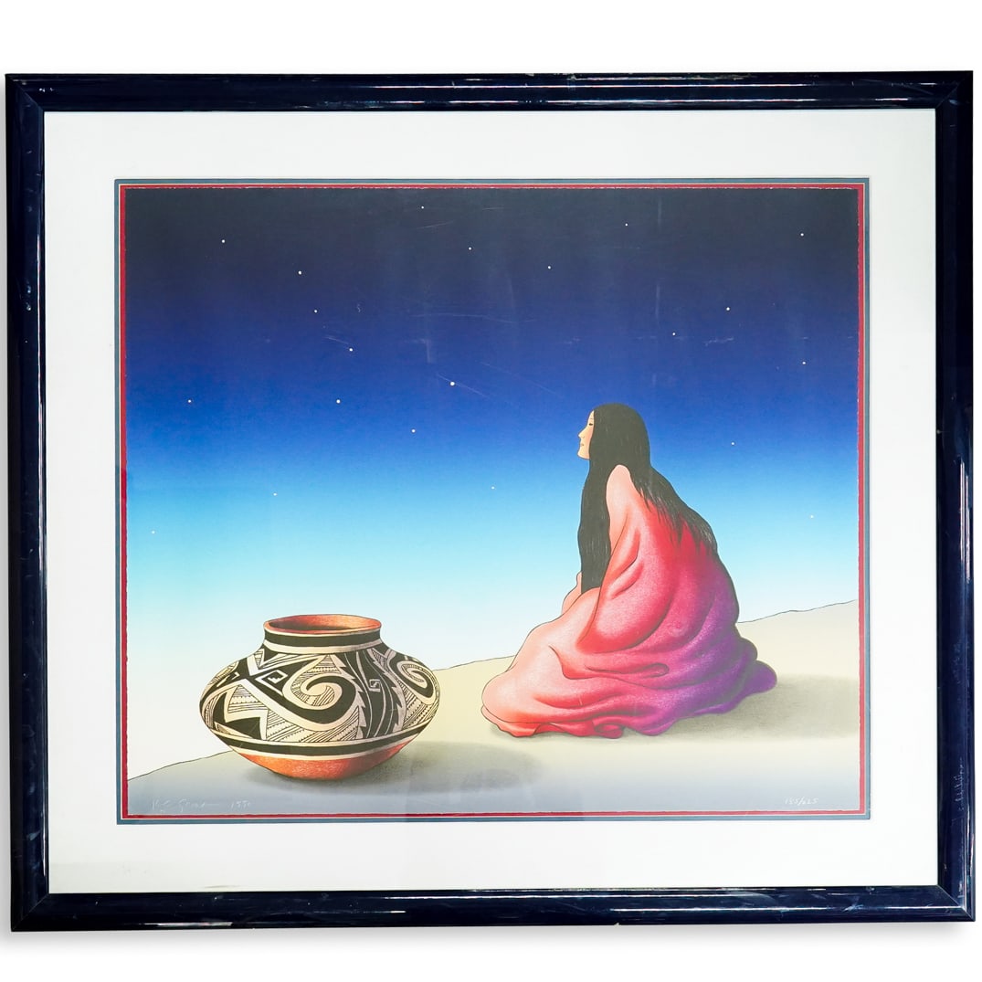 R.C. Gorman (Dine, 1931-2005) "Star Gazer" Lithograph (1 of 7)