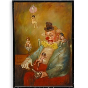 Marcel Benoir Oil On Canvas Painting