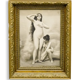 After Gaston Casimir Saint Pierre "Venus" Painting On Silk