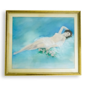 Signed Pastel On Paper Painting