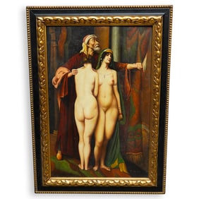 After Georges Antoine Rochegrosse Orientalist Oil On Canvas Painting