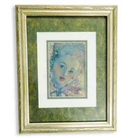 Ben Carre (American, 1883–1978) Woman's Portrait Watercolor