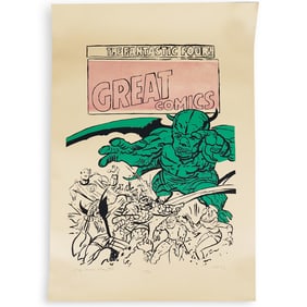 (10 Pc) Signed Comic Book Lithographs