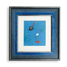 Attr. To Joan Miró (Spanish, 1893–1983) "Egg Tempera" Oil On Paper