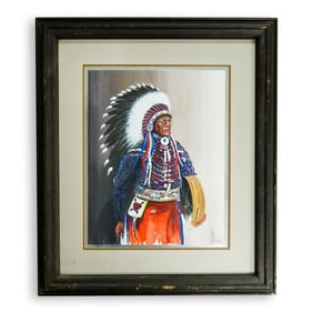 J. Worsoe Gouache On Paper Painting