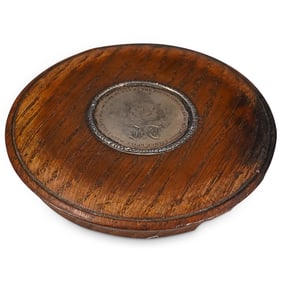 19th Cent. London Bridge Souvenir Sterling Silver Box Lid