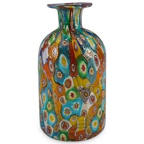 Vintage Murano Glass Millefiori Vase