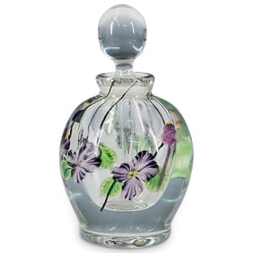 Lundberg Studios Art Glass Perfume Bottle
