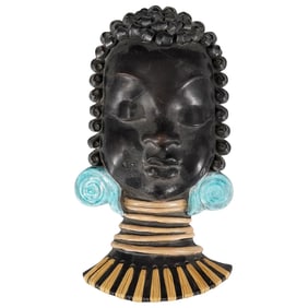 Anzengruber African Terracotta Wall Plaque