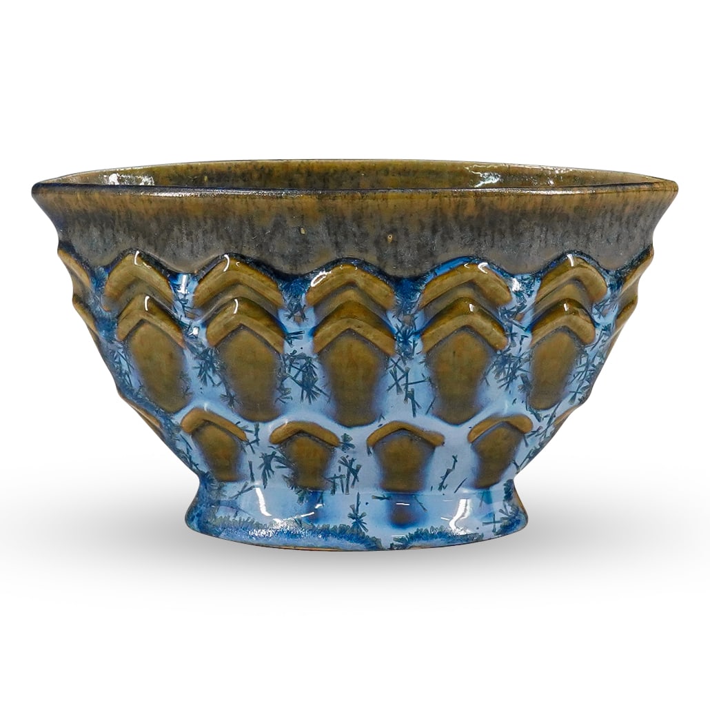 Vintage Fulper Pottery Fan Form Vase (1 of 4)