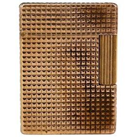 S.T. Dupont Paris Diamond Head Gold Lighter 20U