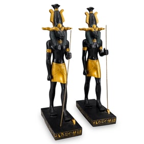 Pair Of Veronese Egyptian Revival Style Decorative Figurines