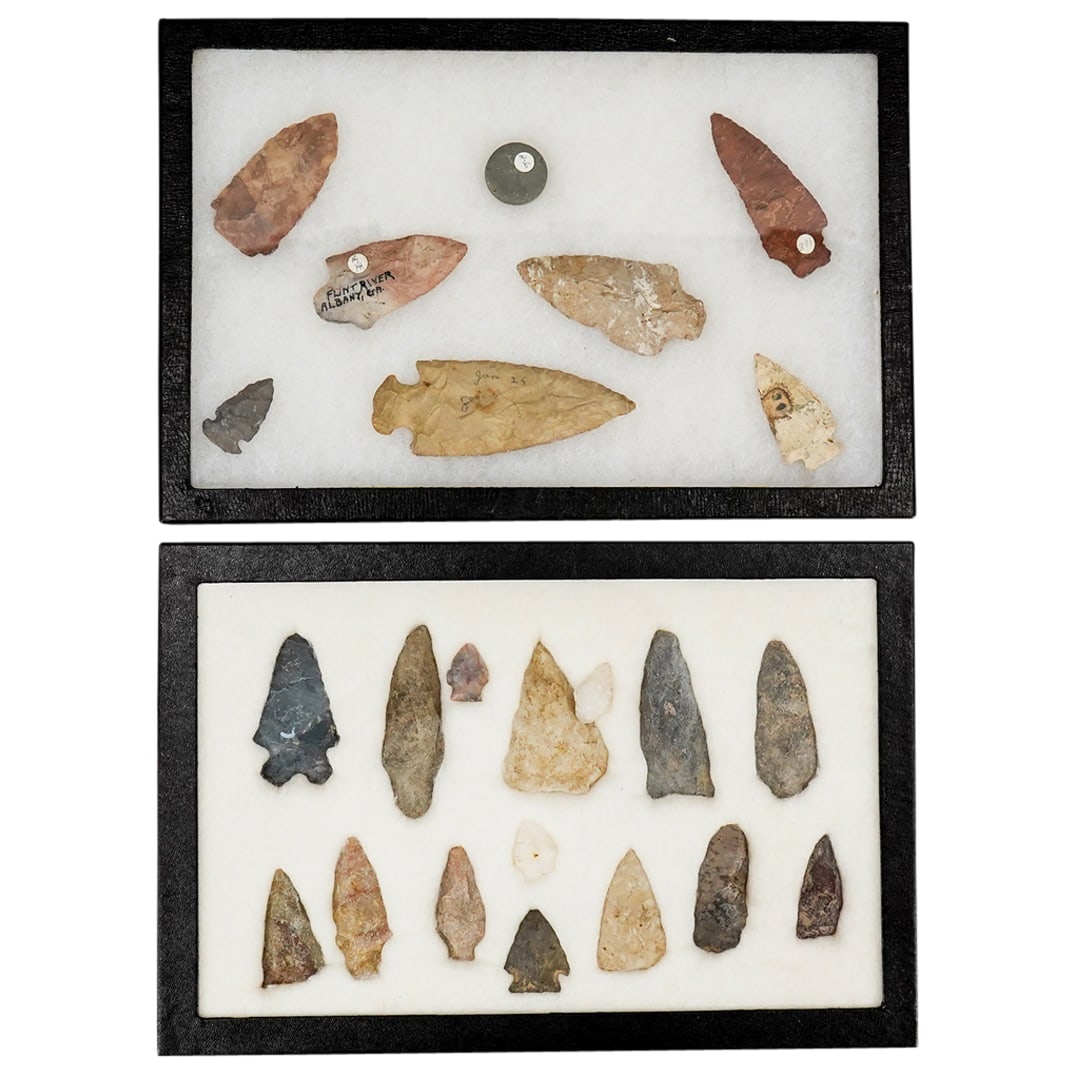 (22 Pc) Native American Spear Tips Collection (1 of 9)