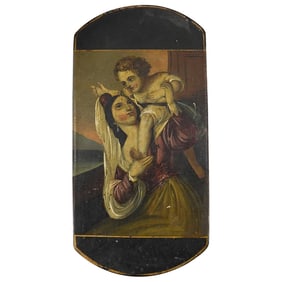 Antique Papier Mache Spectacles Case