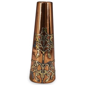 Vintage Mixed Metal Bud Vase