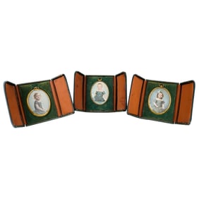 (3 Pc) Vintage Bachrach Studios Photo Portraits
