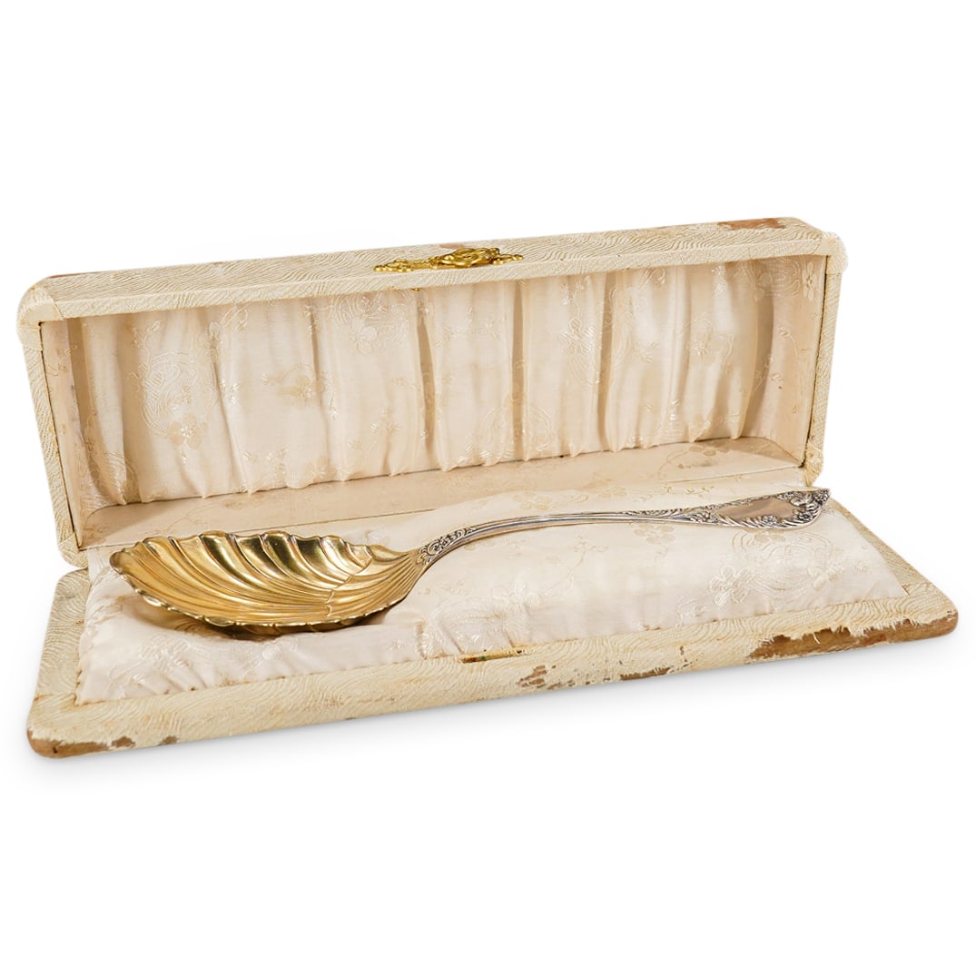 19th Century Sterling Silver Serving Spoon (1 of 8)