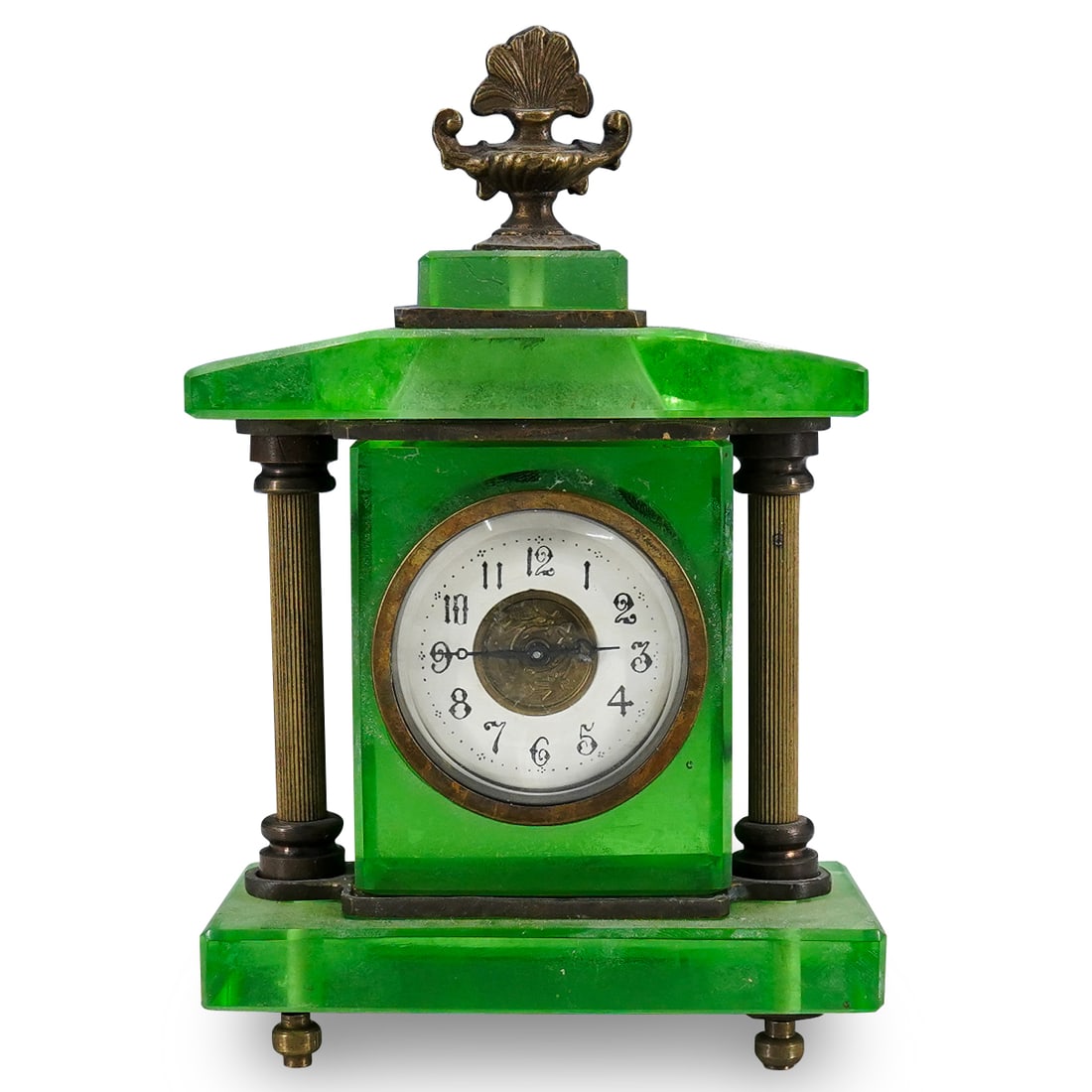 Antique Taisho Glass Clock (1 of 8)