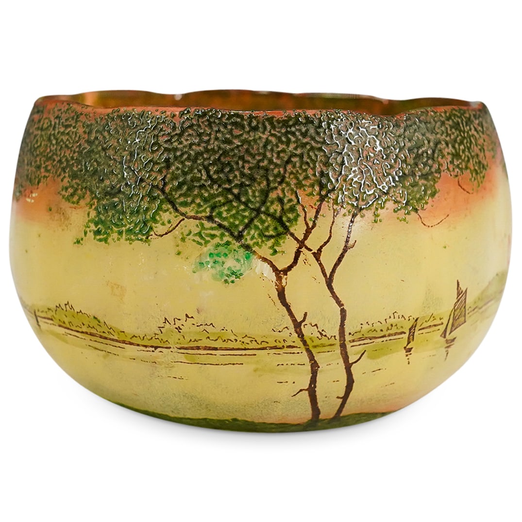 Legras Scenic Art Glass Bowl (1 of 5)