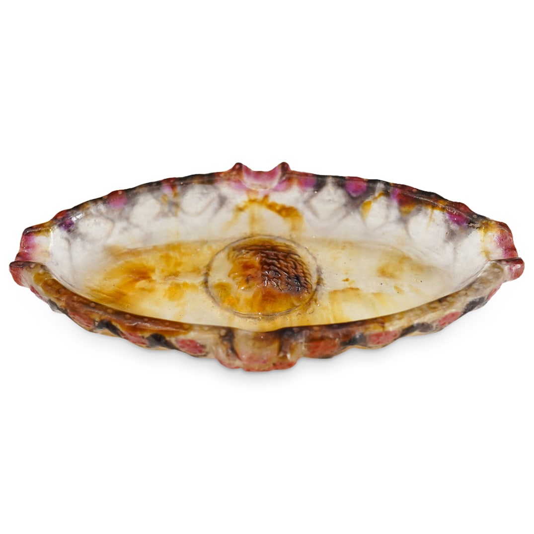 G. Argy Rousseau Pat de Varre Glass Ash Receiver Dish (1 of 5)