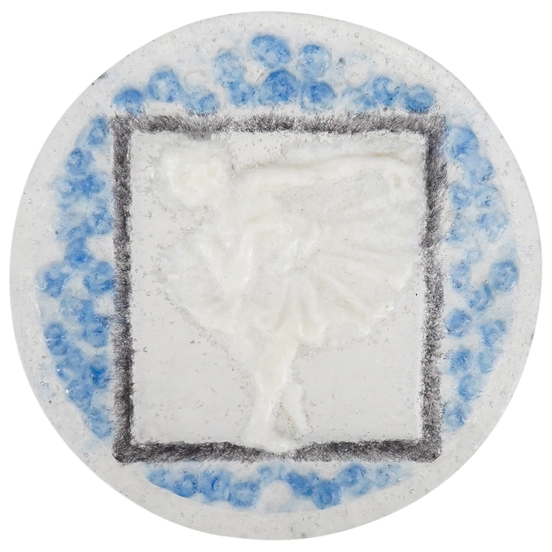 G. Argy Rousseau (French, 1885-1953) Dancer Glass Medallion (1 of 3)