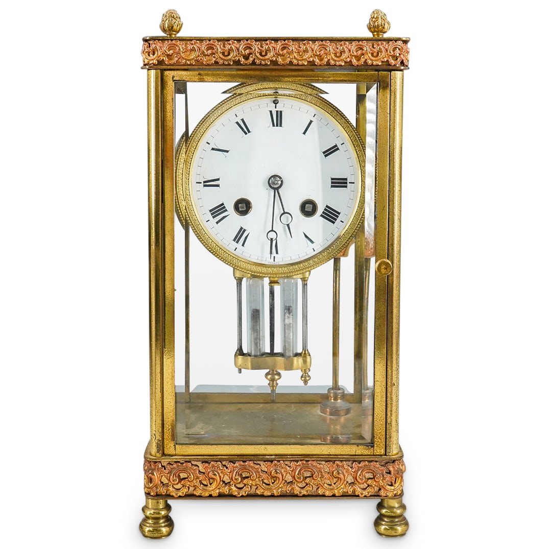 Antique French Bronze & Crystal Regulator (1 of 8)