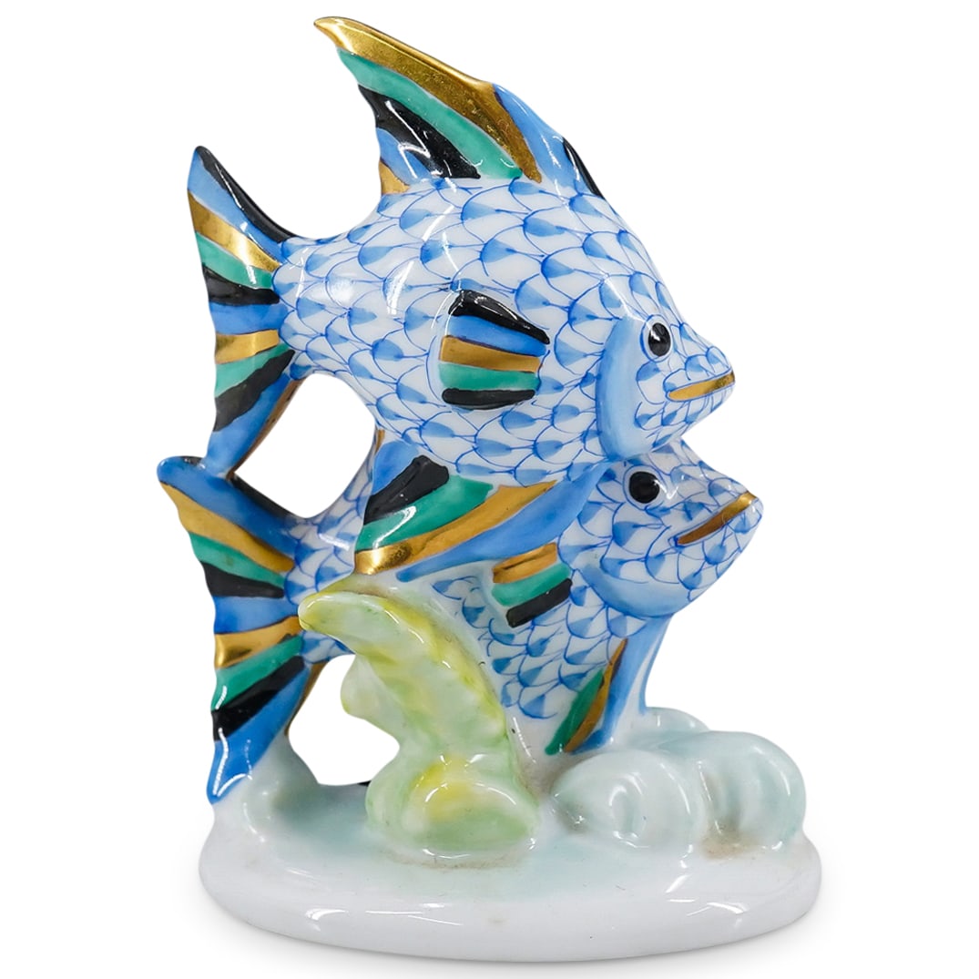 Herend First Edition "Pair Of Fish" Fishnet Figurine (1 of 4)