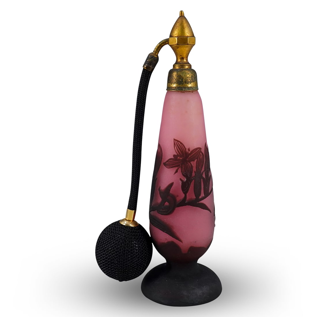 French Richard Cameo Glass Perfume Atomizer (1 of 5)