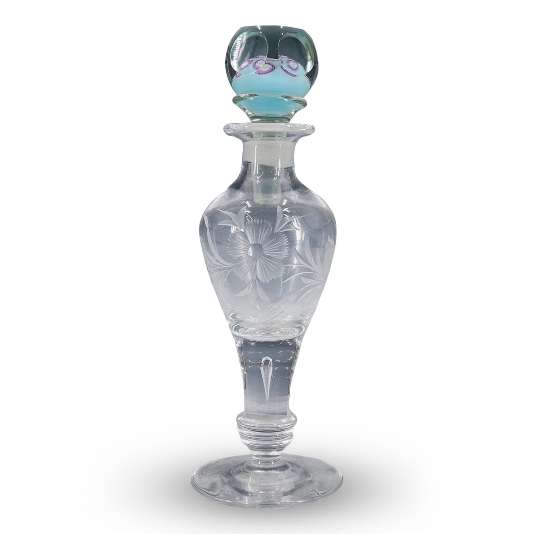 Hawkes Etched Crystal Perfume Bottle (1 of 6)