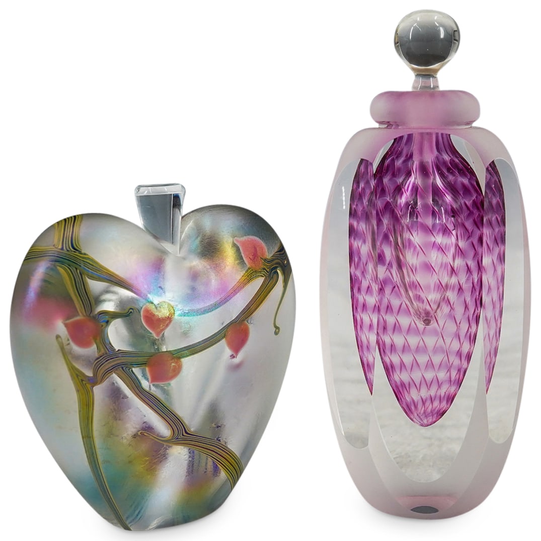 (3 Pc) Vintage Glass Perfume Bottles (1 of 10)