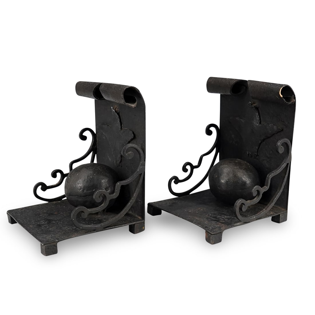 (2 Pc) Vintage Spanish Iron Bookends (1 of 5)