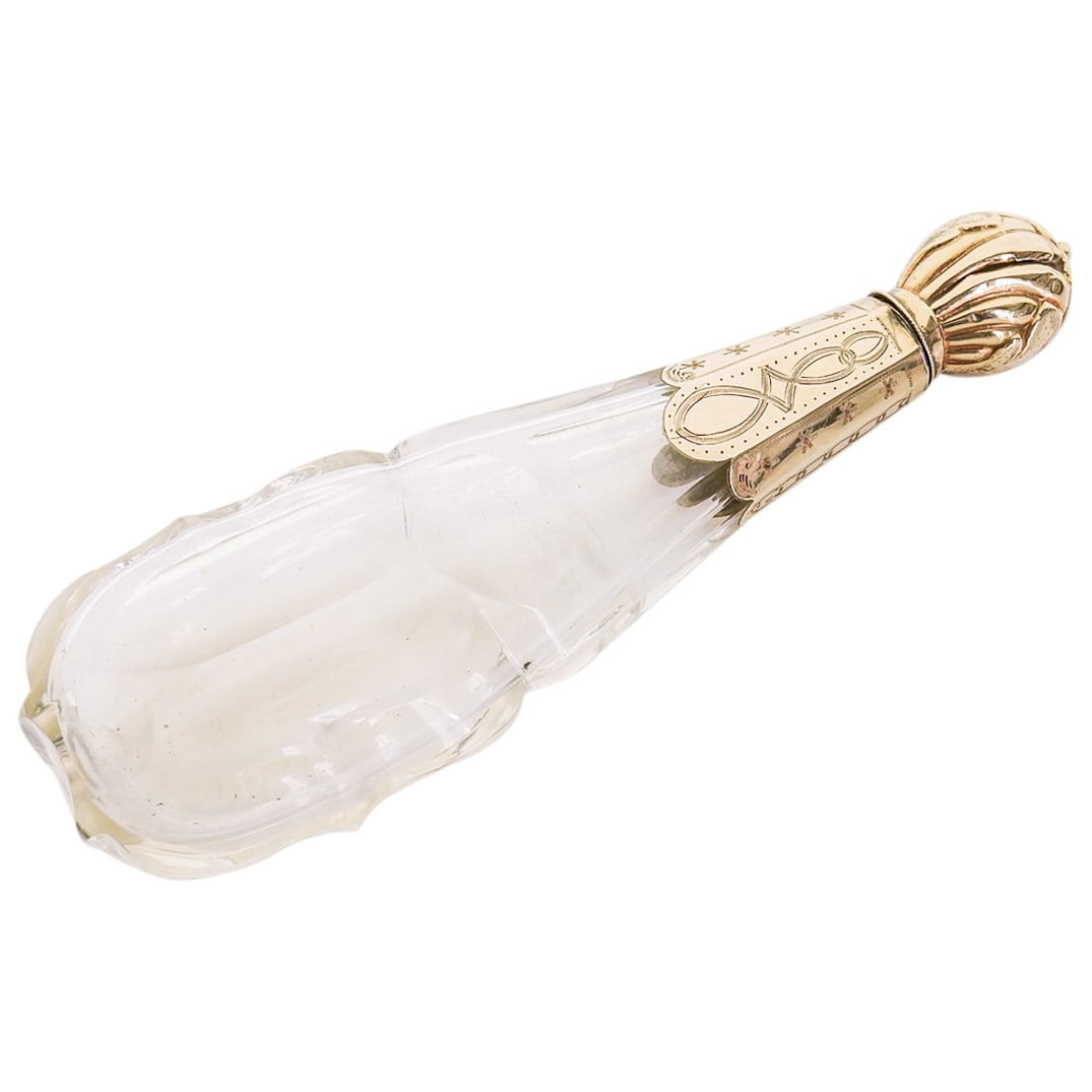 French 14K Gold & Crystal Perfume Bottle (1 of 5)