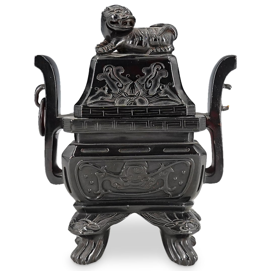 Antique Chinese Carved Amber Censer (1 of 10)