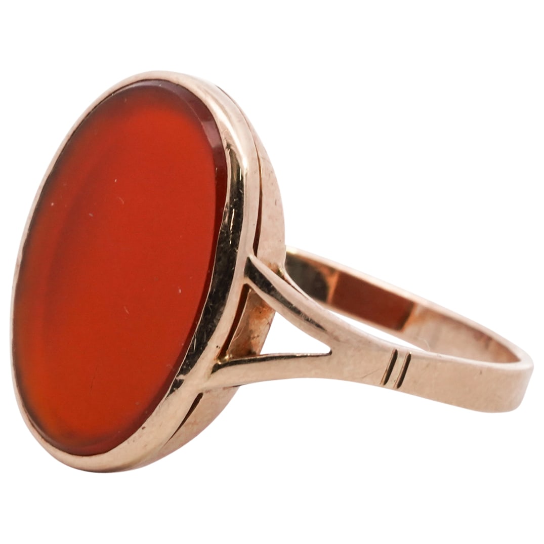 Antique 14k Gold and Carnelian Ring (1 of 4)