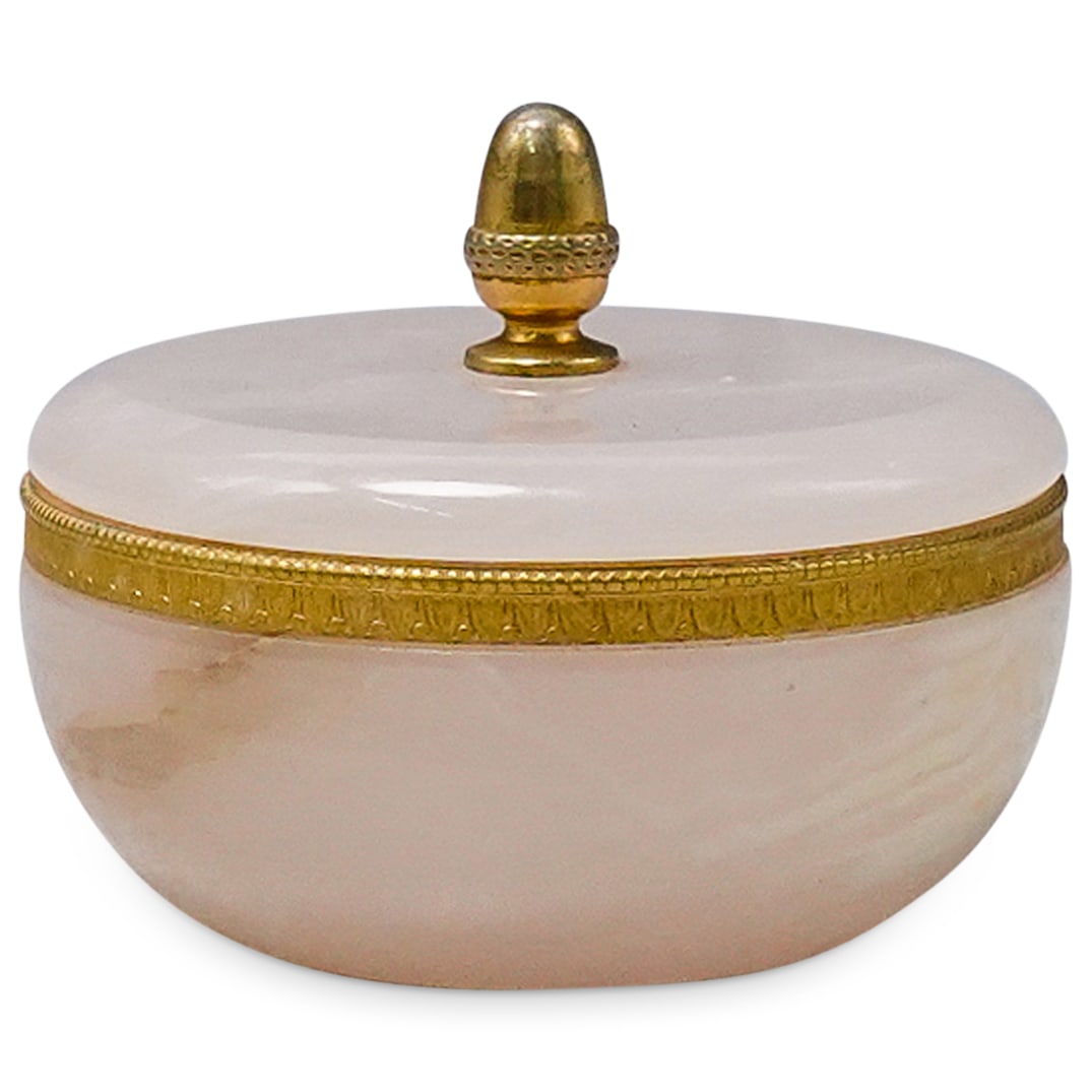 Antique French Onyx & Bronze Trinket Box (1 of 5)