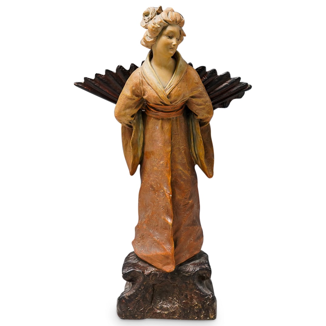 Austrian Terracotta Geisha Sculpture (1 of 8)