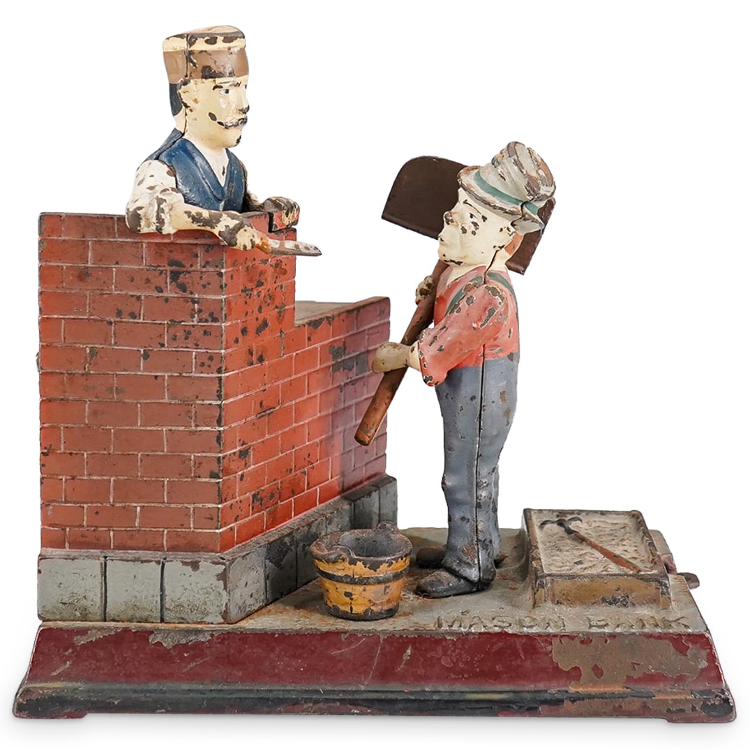 Shepard Hardware "Mason Bank" Mechanical Bank (1 of 7)