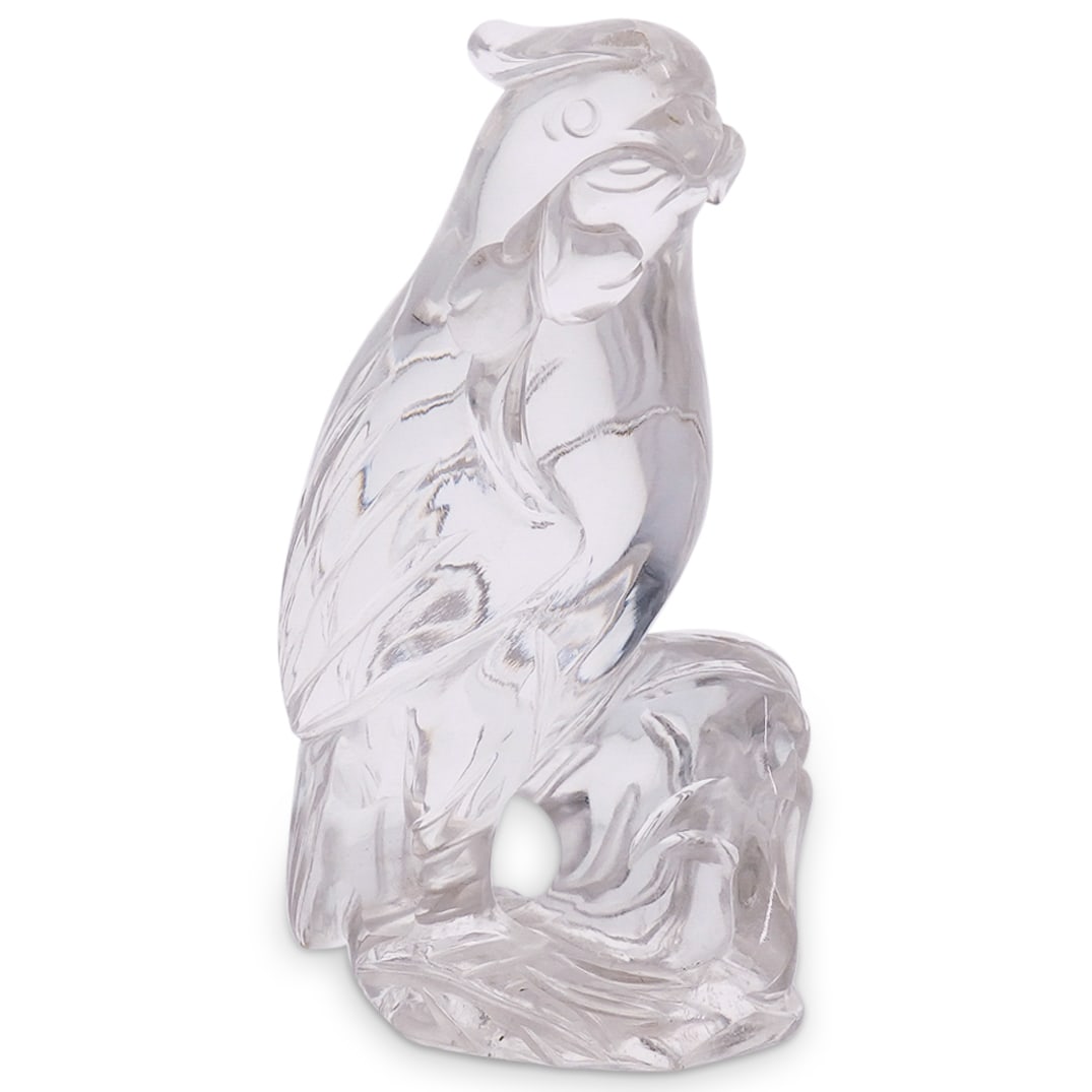 Chinese Rock Crystal Parrot Figurine (1 of 5)