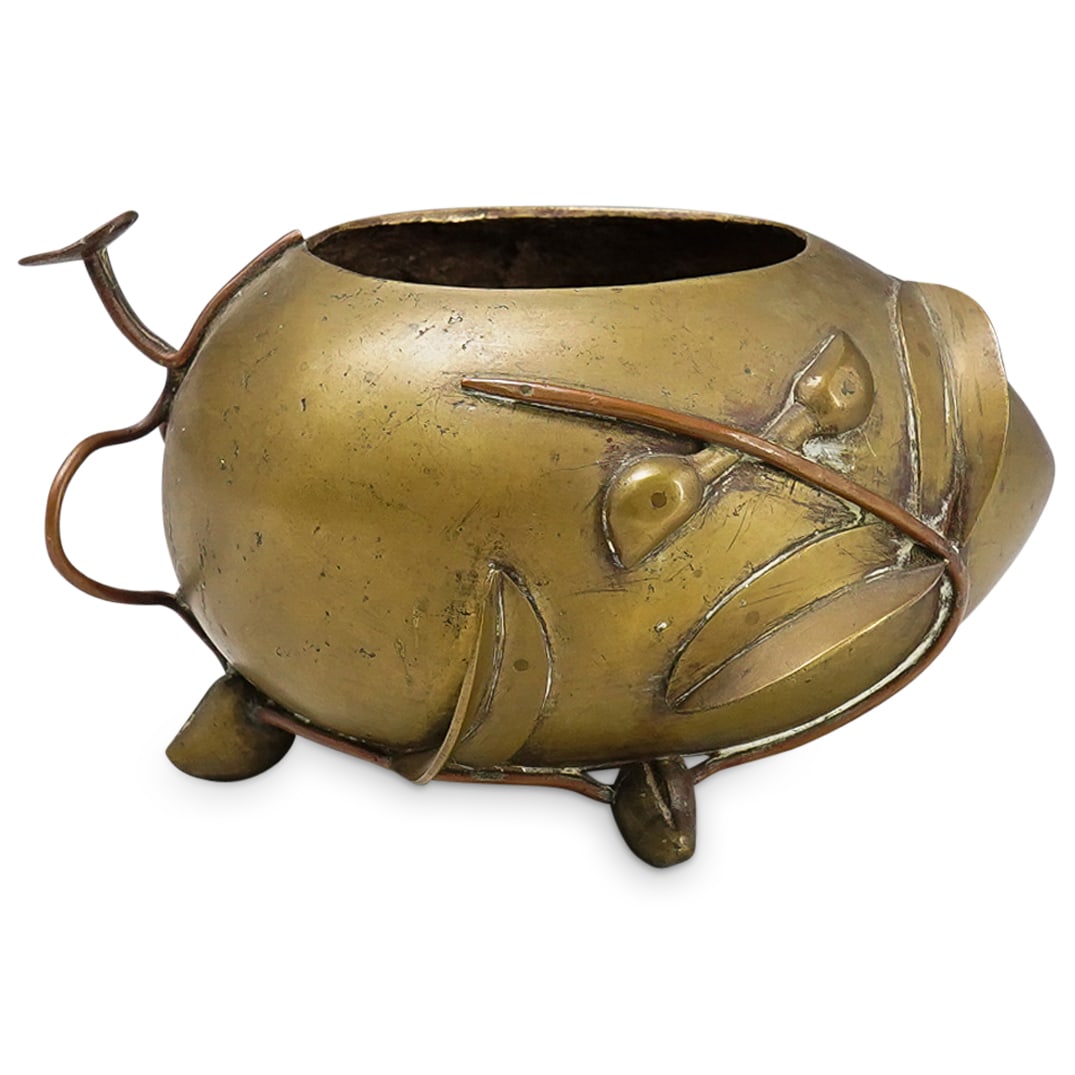 Antique Chinese Brass Censer (1 of 5)