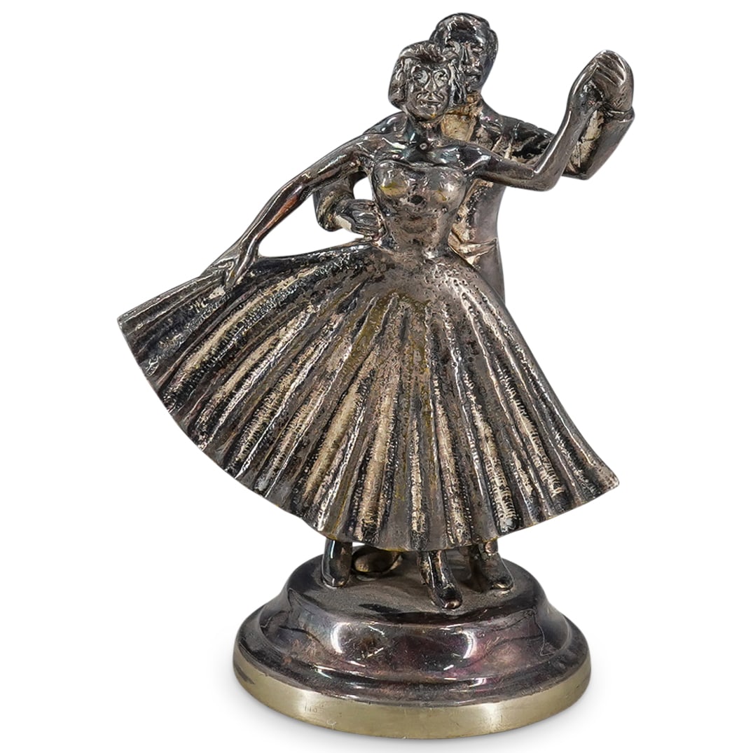 Art Deco Silver Plated Ballroom Dancer Statuette (1 of 5)