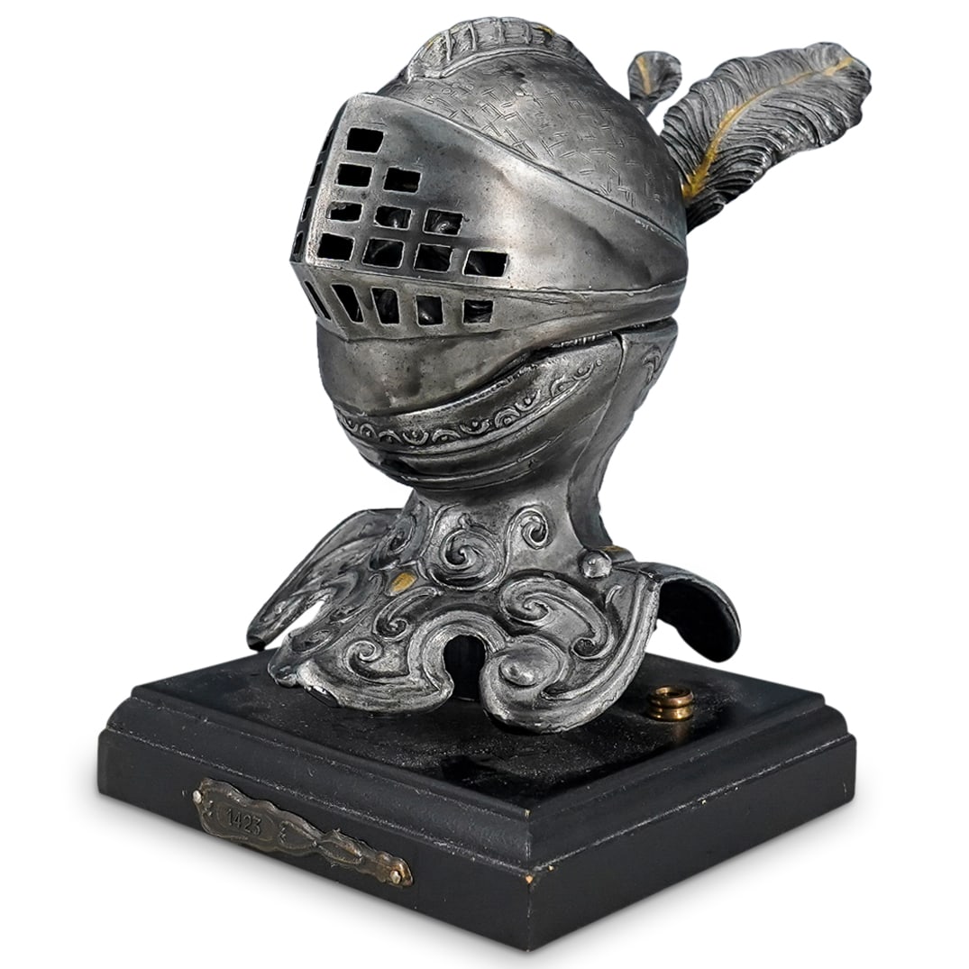 Vintage Medieval Knight Inkwell (1 of 7)