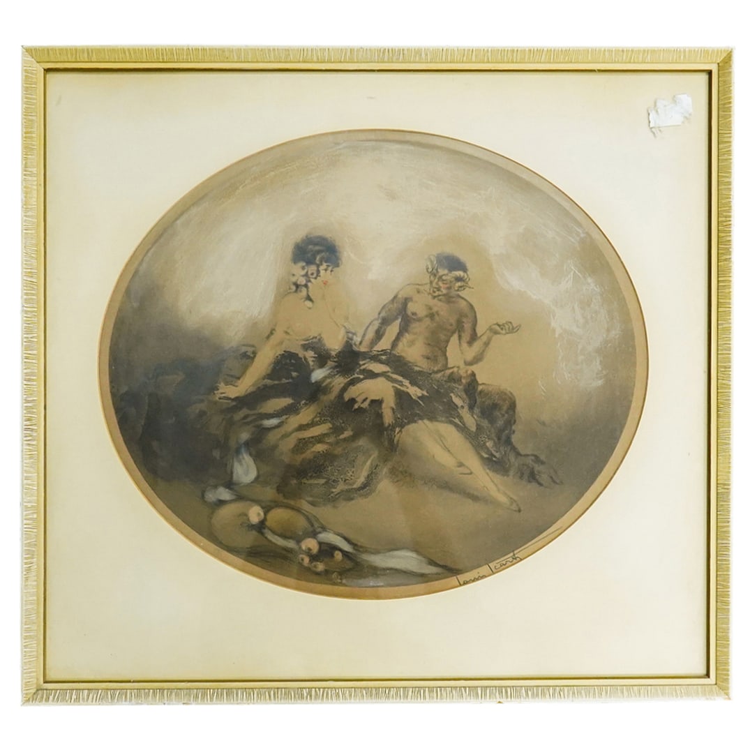 Louis Icart (French, 1888-1950) Etching W/ Aquatint & Gouache (1 of 6)