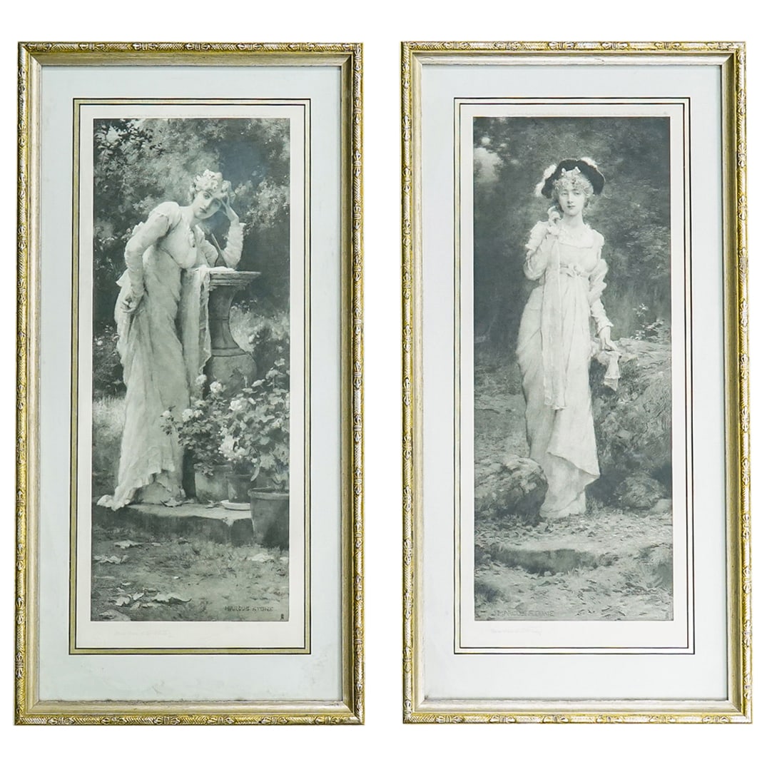 (2 Pc) After Marcus Stone Photogravures (1 of 12)