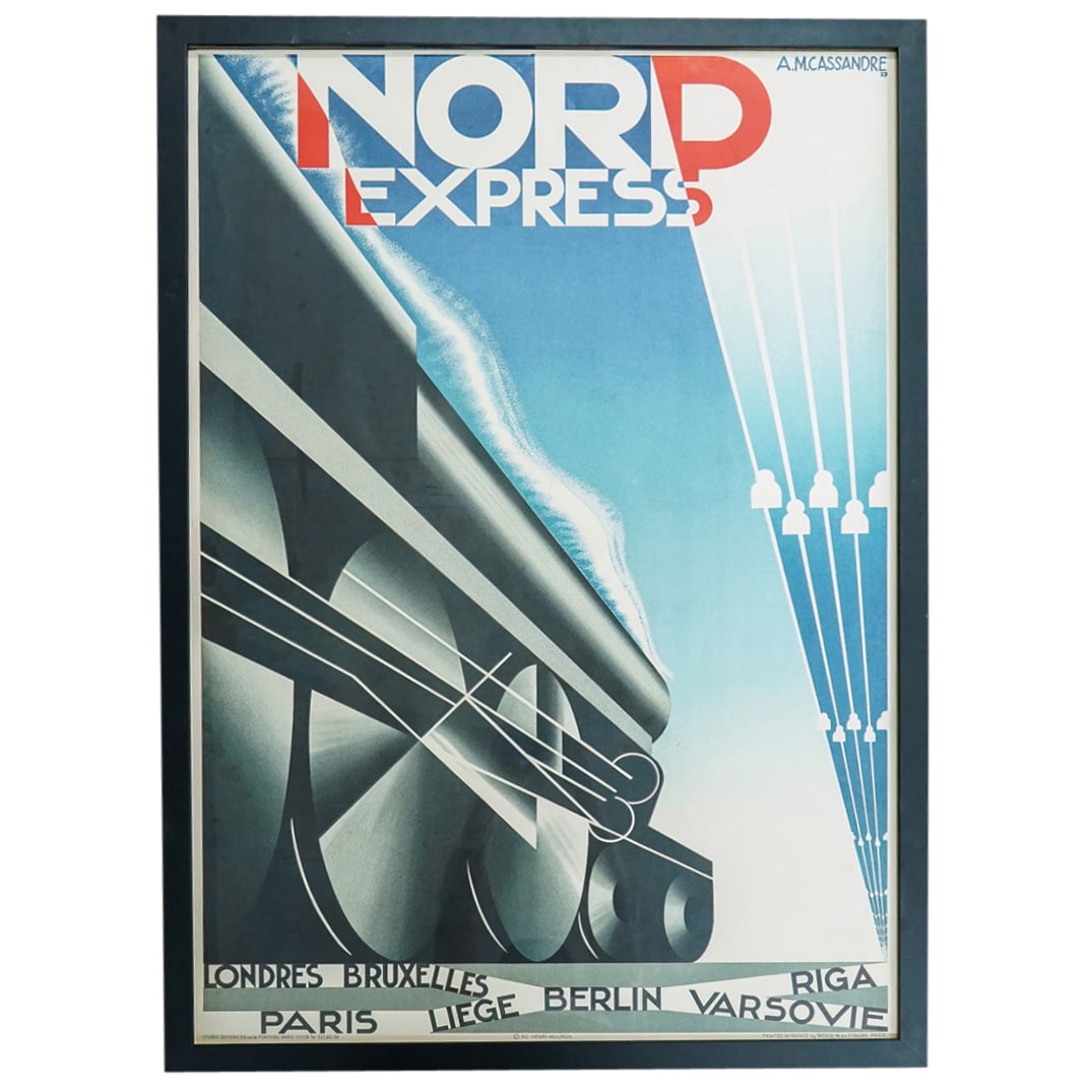 A.M. Cassandre (French, 1901-1968) "Nord Express" Poster (1 of 7)