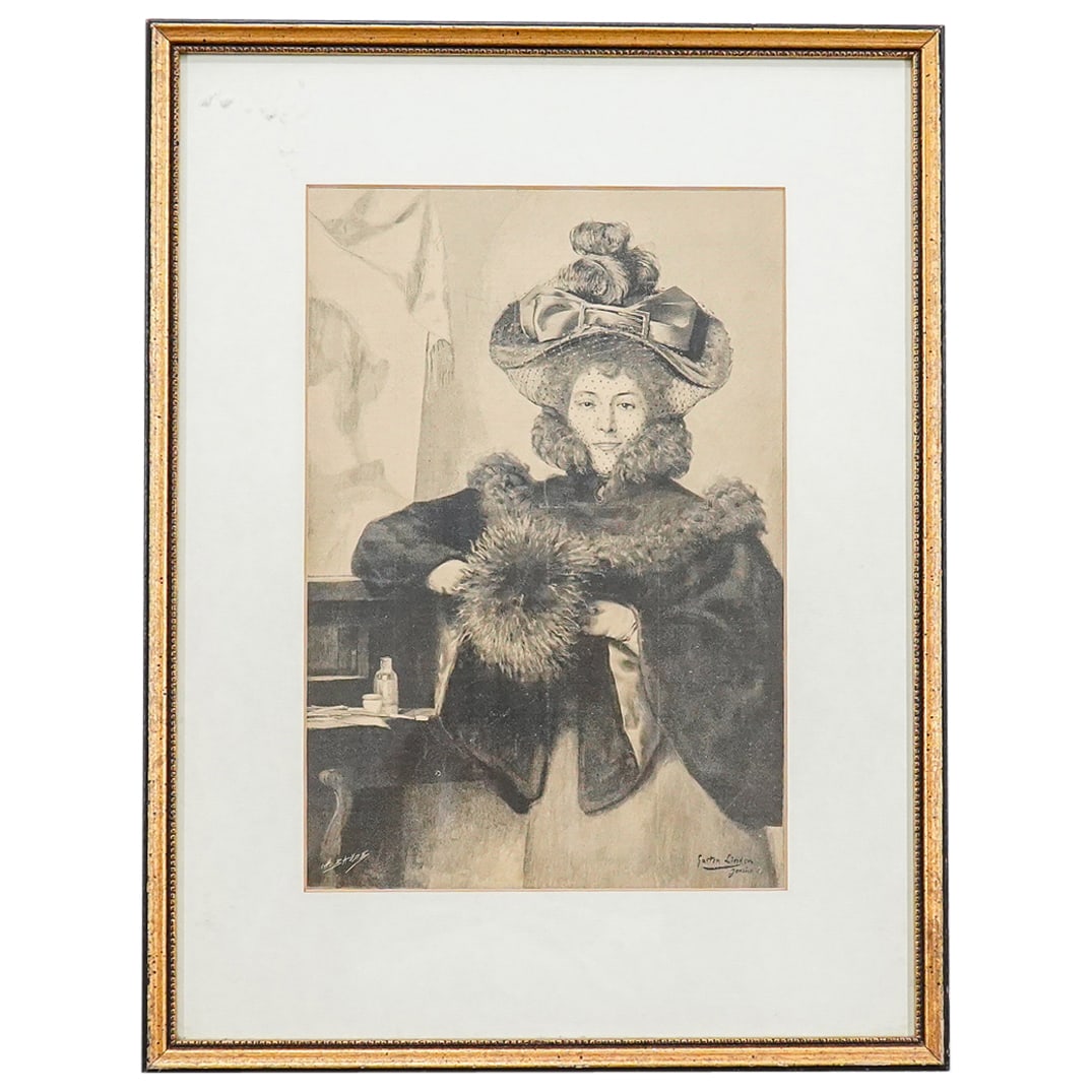 Charles Baude (French, 1853–1935) After Gaston Linden "Le Faux Modele" Engraving (1 of 6)