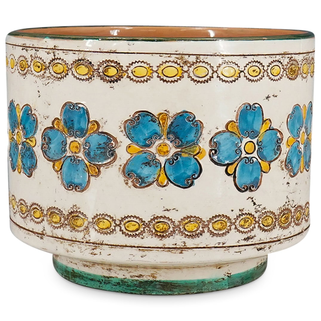 Mid Century Italian Bitossi Glazed Ceramic Planter (1 of 7)